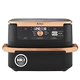 Ninja Foodi FlexDrawer Dual Zone Heißluftfritteuse, Air fryer mit 10,4-Fach und herausnehmbarem Trenner...